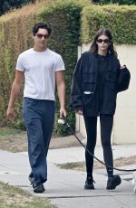 KAIA GERBER Out with a Friend in Los Angeles 10/13/2022