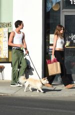 KAIA GERBER Out with a Friend in Los Feliz 10/20/2022