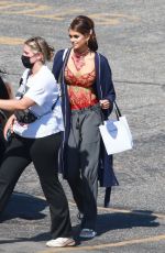 KAIA GERBER Prepares to Film at Biltmore Hotel in Los Angeles 09/30/2022
