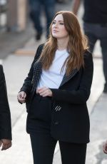KAREN GILLAN Arrives at Jimmy Kimmel Live! in Hollywood 10/04/2022
