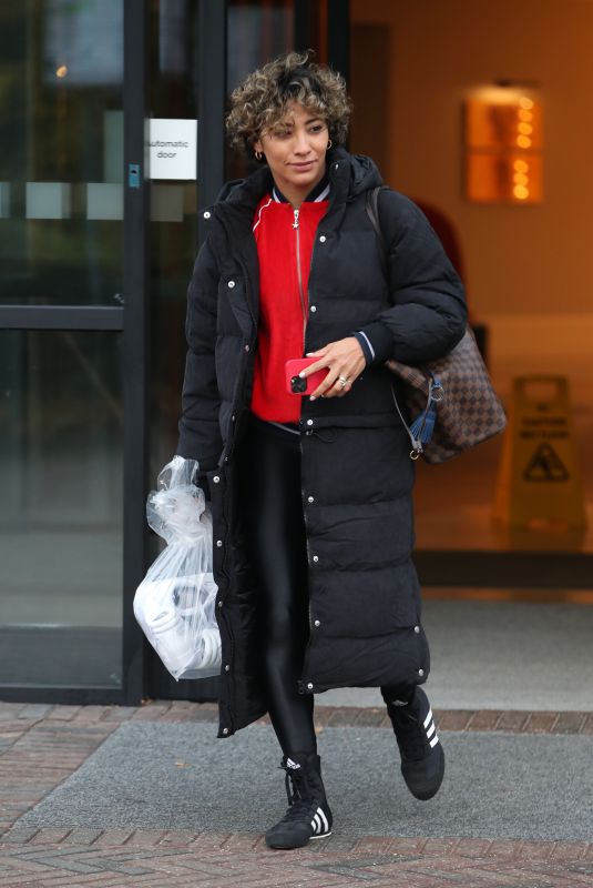 KAREN HAUER Heading to Strictly Come Dancing Rehersal in London 10/21/2022