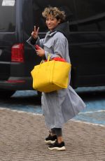 KAREN HAUER Heading to Strictly Come Dancing Training in London 09/30/2022 