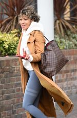 KAREN HAUER Leaves Her Hotel in London 10/07/2022