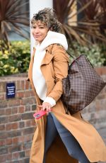 KAREN HAUER Leaves Her Hotel in London 10/07/2022