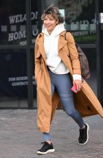 KAREN HAUER Leaves Her Hotel in London 10/07/2022