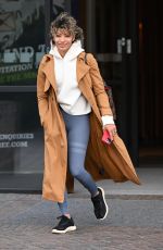 KAREN HAUER Leaves Her Hotel in London 10/07/2022
