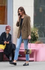KARLIE KLOSS Out and About in New York 10/19/2022