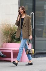 KARLIE KLOSS Out and About in New York 10/19/2022