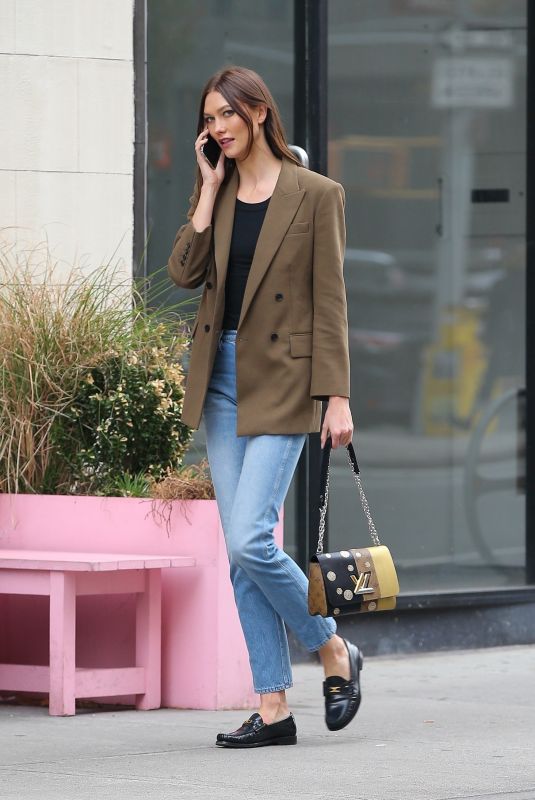 KARLIE KLOSS Out and About in New York 10/19/2022