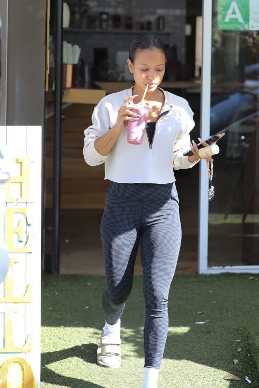 KARRUECHE TRAN Out for a Juice in Los Angeles 10/26/2022