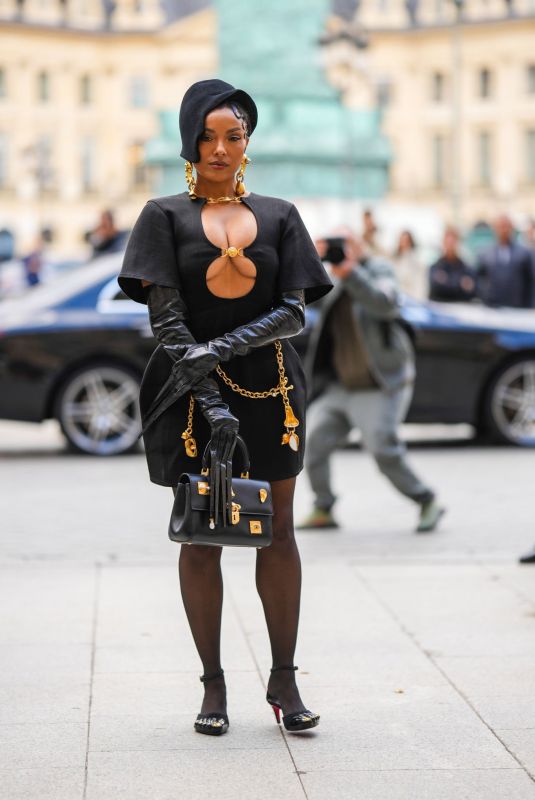 KAT GRAHAM Out at Paris Fashion Week 09/29/2022