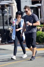 KATHERINE SCHWARZENEGGER and Chris Pratt Out Coffee in Los Angeles 10/19/2022