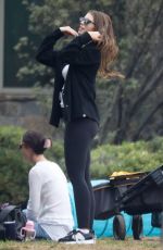 KATHERINE SCHWARZENEGGER Out at a Park in Pacific Palisades 10/12/2022