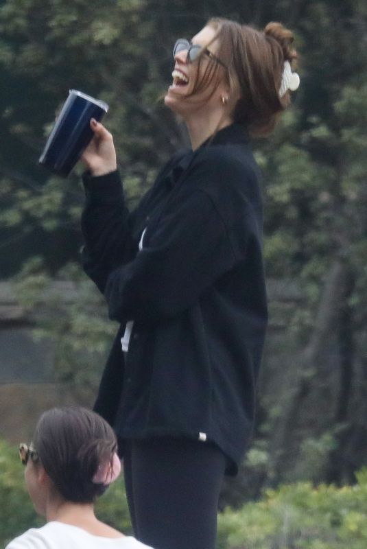 KATHERINE SCHWARZENEGGER Out at a Park in Pacific Palisades 10/12/2022