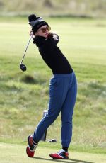 KATHRYN NEWTON Playing Golf at Alfred Dunhill Links Championship in Scotland 09/29/2022