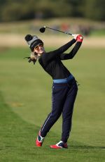 KATHRYN NEWTON Playing Golf at Alfred Dunhill Links Championship in Scotland 09/29/2022