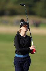 KATHRYN NEWTON Playing Golf at Alfred Dunhill Links Championship in Scotland 09/29/2022