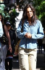 KATIE HOLMES and Bobby Wooten III Out for Lunch in New York 10/06/2022