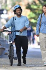 KATIE HOLMES and Bobby Wooten III Out for Lunch in New York 10/06/2022