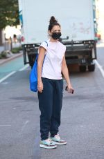 KATIE HOLMES Out and About in Manhattan 10/07/2022