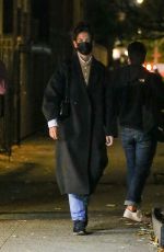 KATIE HOLMES Out for Solo Dinner in New York 10/18/2022