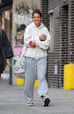 KATIE HOLMES Out in New York 10/11/2022