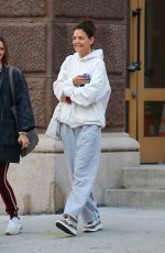 KATIE HOLMES Out in New York 10/11/2022