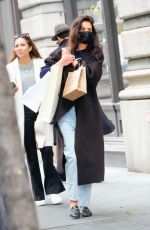 KATIE HOLMES Out Shopping in New York 10/24/2022