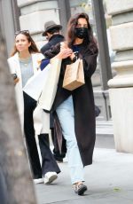 KATIE HOLMES Out Shopping in New York 10/24/2022