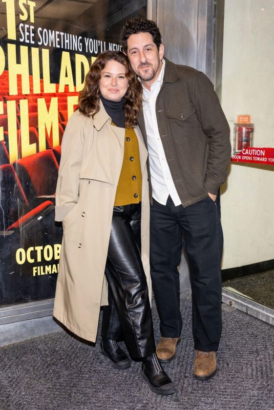 KATIE LOWES and Adam Shapiro at She Said Screening at 31st Philadelphia Film Festival 10/24/2022