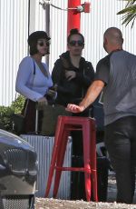 KATIE MALONEY and KRISTEN DOUTE at Burbank Airport 10/24/2022