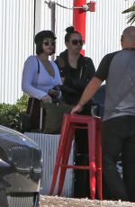 KATIE MALONEY and KRISTEN DOUTE at Burbank Airport 10/24/2022