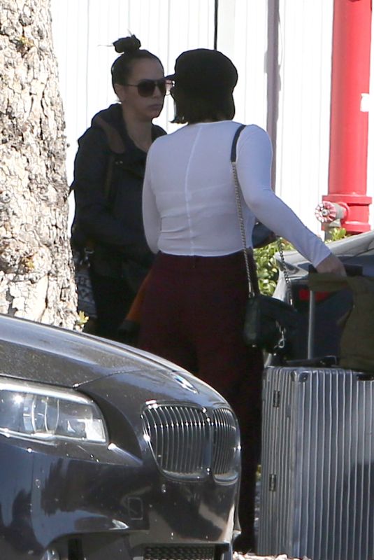 KATIE MALONEY and KRISTEN DOUTE at Burbank Airport 10/24/2022