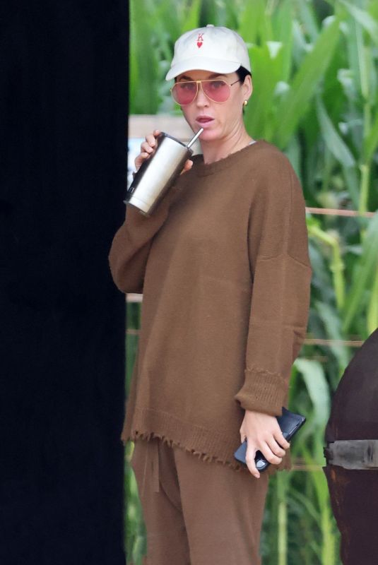 KATY PERRY at a Pumpkin Patch in Los Angeles 10/07/2022