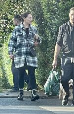 KELLY BROOK and Jeremy Parisi Out with Their Dog in London 10/21/2022