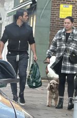 KELLY BROOK and Jeremy Parisi Out with Their Dog in London 10/21/2022