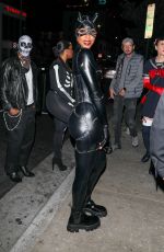 KELLY ROWLAND Arrives at Halloween Party at TAO in Hollywood 10/29/2022