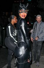 KELLY ROWLAND Arrives at Halloween Party at TAO in Hollywood 10/29/2022