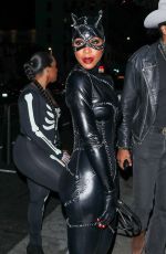 KELLY ROWLAND Arrives at Halloween Party at TAO in Hollywood 10/29/2022