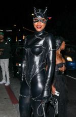 KELLY ROWLAND Arrives at Halloween Party at TAO in Hollywood 10/29/2022