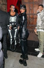 KELLY ROWLAND Arrives at Halloween Party at TAO in Hollywood 10/29/2022