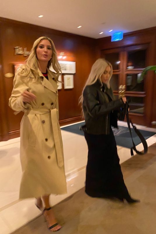 KIM KARDASHIAN and IVANKA TRUMP Leaves Polo Lounge at Beverly Hills Hotel 10/23/2022