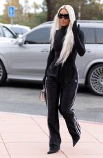KIM KARDASHIAN Arrives at Her Daughter Basketball Game at Sports Academy Fitness Center in Thousand Oaks 10/14/2022