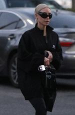 KIM KARDASHIAN Arrives at North