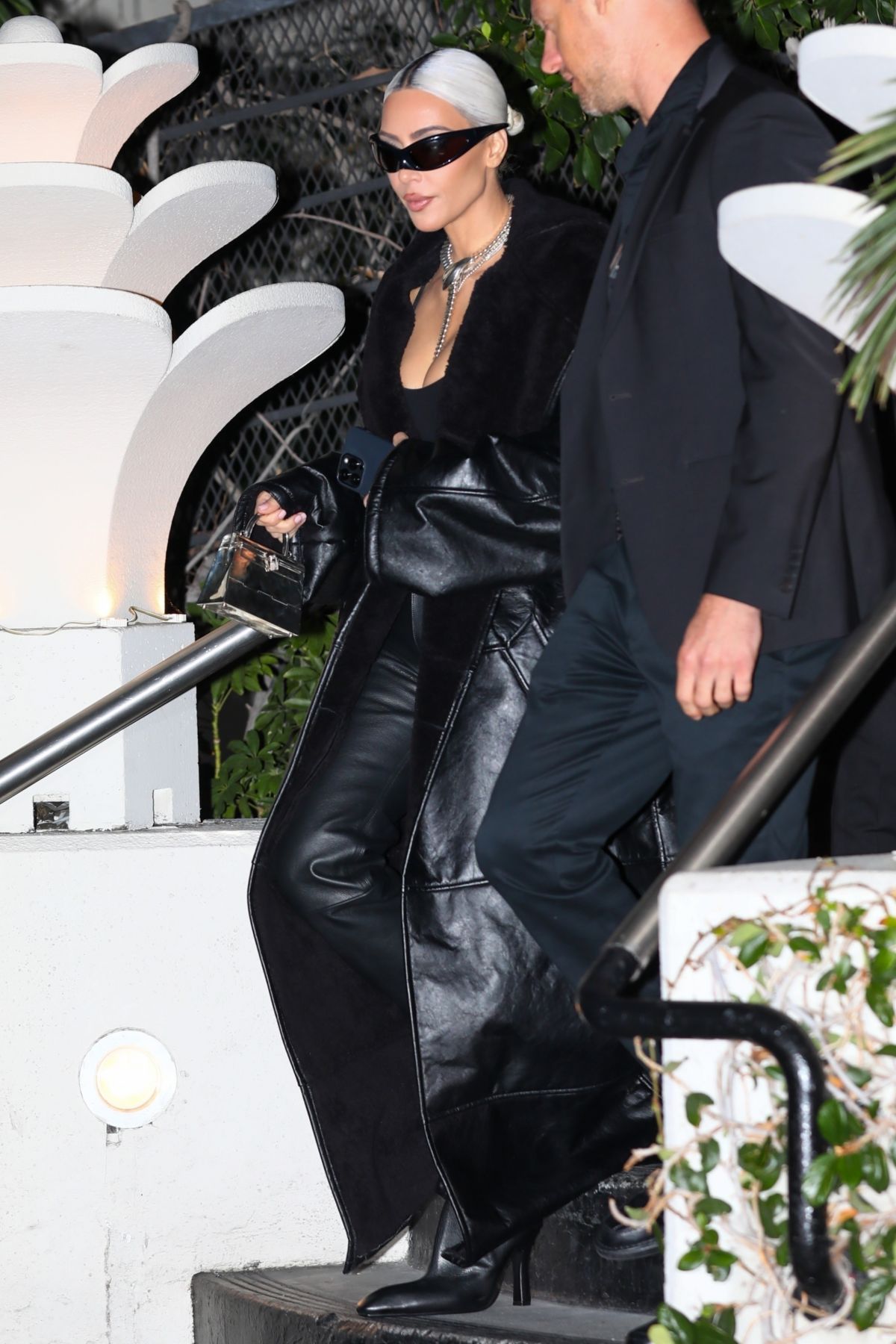 KIM KARDASHIAN Leaves Tiffany & Co. Lock Event in West Hollywood 10/26 ...