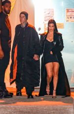 KOURTNEY KARDASHIAN and KRIS and KENDALL JENNER Arrives at Kim