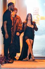 KOURTNEY KARDASHIAN and KRIS and KENDALL JENNER Arrives at Kim
