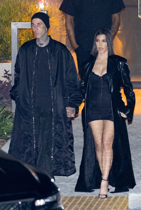 KOURTNEY KARDASHIAN and KRIS and KENDALL JENNER Arrives at Kim’s 42nd Birthday Party in Calabasas 10/21/2022