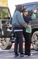 KOURTNEY KARDASHIAN and Travis Barker Heading to a Studio in Calabasas 10/26/2022