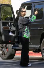 KOURTNEY KARDASHIAN and Travis Barker Heading to a Studio in Calabasas 10/26/2022